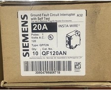 LOT OF 10 Siemens QF120AN 20A Plug-In GFI Circuit Breaker NEW picture