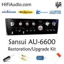 Sansui AU-6600 rebuild restoration recap service kit repair filter capacitor picture