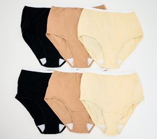 Breezies Women's Panties Sz 8 Original Cotton Brief Black A632206 picture