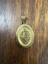 Antique Victorian Gold Filled Locket Pendant picture