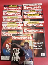 Vintage Newsweek Magazines/ Lot 11 (1992) Jan-Oct picture