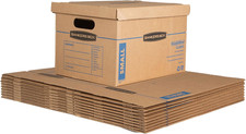 10 Pack Small Moving Boxes with Handles Sturdy Books Files Packing Storage picture