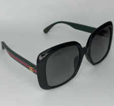 GUCCI GG0714SA 001 56mm Designer Black/Grey Green Sunglasses for Women's picture