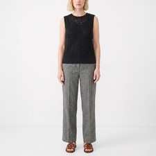 NWT Eileen Fisher Peruvian Organic Cotton Slub Jewel Neck Tank, 2 Colors, XXS-3X picture