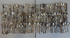 LOT Antique ESTATE Silverplate Flatware Silverware Serving Mixed 178+ Pc picture