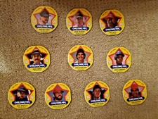 1989 MSA Our Own Tea Baseball Discs / Cards: full 3-disc panels picture