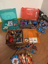 HUGE  BEYBLADE LOTLAUCNHERS,RIPCORDS,CASES BEYBLADE Metal Furry Bakugan Lot picture