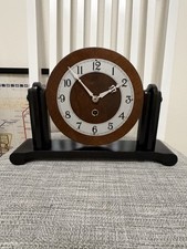 Vintage 1940's Forestville Wood Easel Clock * Read Description picture