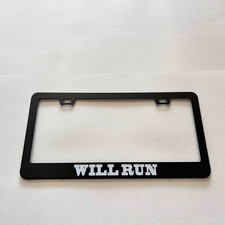 Show Your Spirit WILL RUN License Plate Frame – Universal Fit –  picture