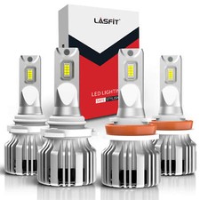 4x LASFIT 9005 H11 LED Headlight Bulbs Conversion Kit High Low Beam Bright White picture