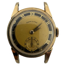 Vintage 29mm 1941 Hamilton Endicott Gents Dress 17J Men's Wristwatch 987A 10k GF picture
