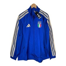 Adidas Italy FIGC Anthem Track Jacket Mens Large Euro 2024 Soccer Futbol NWT picture