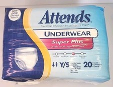  4 packages Attends Underwear Diaper Size YS (20) Count 20 - 34