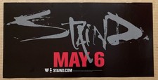Aaron Lewis STAIND Rare 2001 BANNER PROMO POSTER w/ DATE for Cycle CD 17x8.5 picture