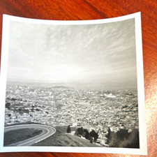 Black & White Cityscape Landscape Photograph Print on Paper, Dated Nov 1963 picture