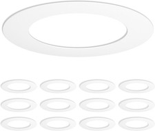 Sunco 12 Pack Goof Rings for 6 Inch Recessed Lights, Flush 6 Inch, White picture