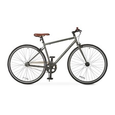 700C City Road Commuter Bicycle 700C Wheels Unisex Adult Hybrid Bike Gray Frame picture