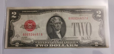 1928 B $2 Legal Tender FR 1503 Red Seal note light circulated picture