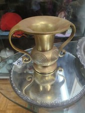 Antique Japanese Bronze Or Brass Mimikuchi Flying Handles Vase picture