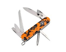 Victorinox DLT Trading Exclusive Blaze Orange Digital Camo Hiker 91mm SAK 59305 picture