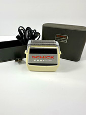 Vintage Schick Custom Electric Shaver Razor TESTED WORKING Case Cord Brush picture