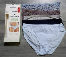 Jockey Organic Cotton Bikinis Underwear Womens Medium *5 Pack* Panties picture