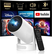 Mini Projector 4K 1080P LED WiFi6 Bluetooth 25000 Lumen Portable Home Theater picture