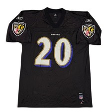 Reebok Baltimore Ravens Ed Reed Football Jersey Mens Large Black #20 NFL picture