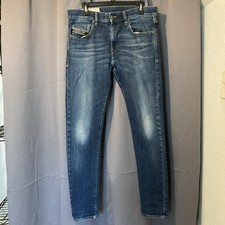 Diesel Industries D-Strukt Jeans Blue Mens 32 32 Slim Faded Stretch Denim picture