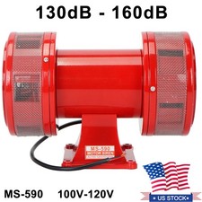 INDUSTRIAL ELECTRIC MOTOR AIR RAID SIREN SCHOOL/FACTORY/ALARM 120V 160dB picture