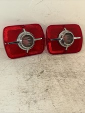 Pair OEM 1965 FORD TSDB65CFE TAIL LIGHT LENS with BACKUP LIGHT LENS  Excellent picture