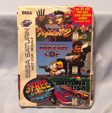 VINTAGE Sega Saturn 3 Games Pack Virtua Fighter Cop Daytona NIB SEALED Retro picture