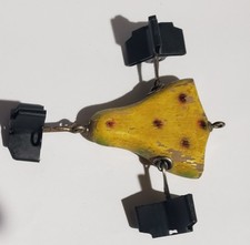 Rare 1910's South Bend Howe's Pat Vacuum Bait, 2 3/8