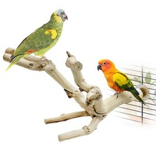 kathson Bird Perch Stand 10 inches (L) x 7.1 (W) x 4 (H), wood picture
