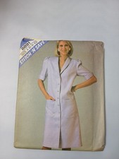 McCall’s Stitch Save Sewing Pattern 8891 Misses Shirt Dress Size A 6-8-10 1984 picture