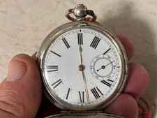 Antique Sterling Silver Fob Watch Alfred Bedford (Waltham Watch Co) Hallmarked picture
