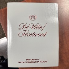 Vtg 1988 Cadillac DeVille Fleetwood 4.5 L V8 Service Manual OEM New picture