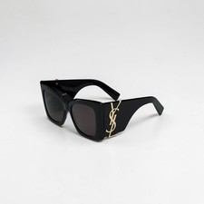 Saint Laurent SL M119 BLAZE-001 Black Gold YSL LOGO Cat Eye Women Sunglasses picture