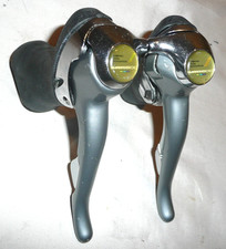 Shimano 600 ST-6400 STI Tri Color Shifters - 8 x 2 Speed - Nice Ultegra picture