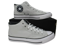Converse All Star CTAS Malden St. Light Gray Mid Shoes Mens Sz 12 Canvas picture