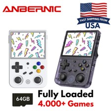 ANBERNIC RG353V Retro Handheld Game Console 64GB TF Card Dual OS Android Linux picture