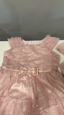 Jona Michelle Girls Pink Glitter Star Tulle Fit & Flare Dress Bolero Set 12 picture