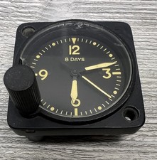 Vintage WWII Longines-Wittnauer Military Army Navy Aircraft Cockpit 8-Day Clock picture