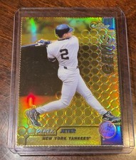 1999 Topps Finest Gems Derek Jeter #115 Gold Refractor Serial #/100 Yankees picture
