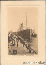 1908 White Star Lines' R.M.S. Cedric Abstract of Log Card Liverpool to New York picture