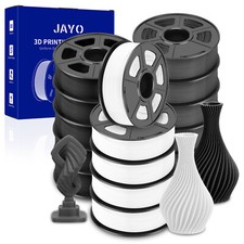 Bundle JAYO 10KG 20KG 30KG PLA PLA+ PETG 1.75MM 3D Printer Filament Black LOT picture