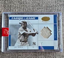Donruss 2003 Leaf Certified Fabric of the Game Lou Gehrig FG-20 /10 picture