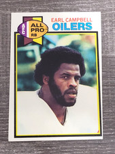 1979 Topps Earl Campbell Rookie #390 Houston Oilers Football RC picture