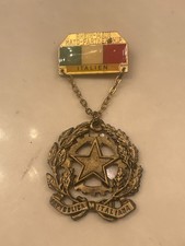 VINTAGE REU & CO MEDAL PENDANT REPUBLICA ITALIANO - RHEIN MAIN NATO PARTNERSHIP picture