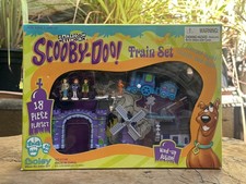 Vintage 1999 Scooby-Doo 18-Piece Wind-Up Train Set Castle Version #51103 picture